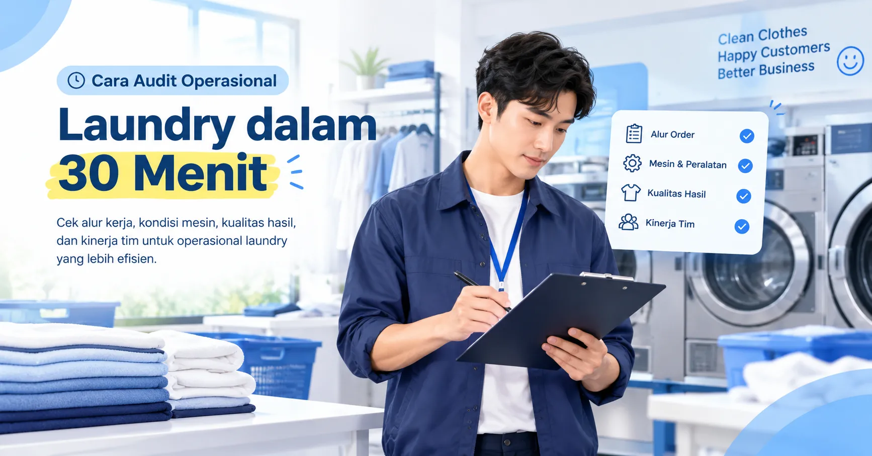 Cara Audit Operasional Laundry dalam 30 Menit